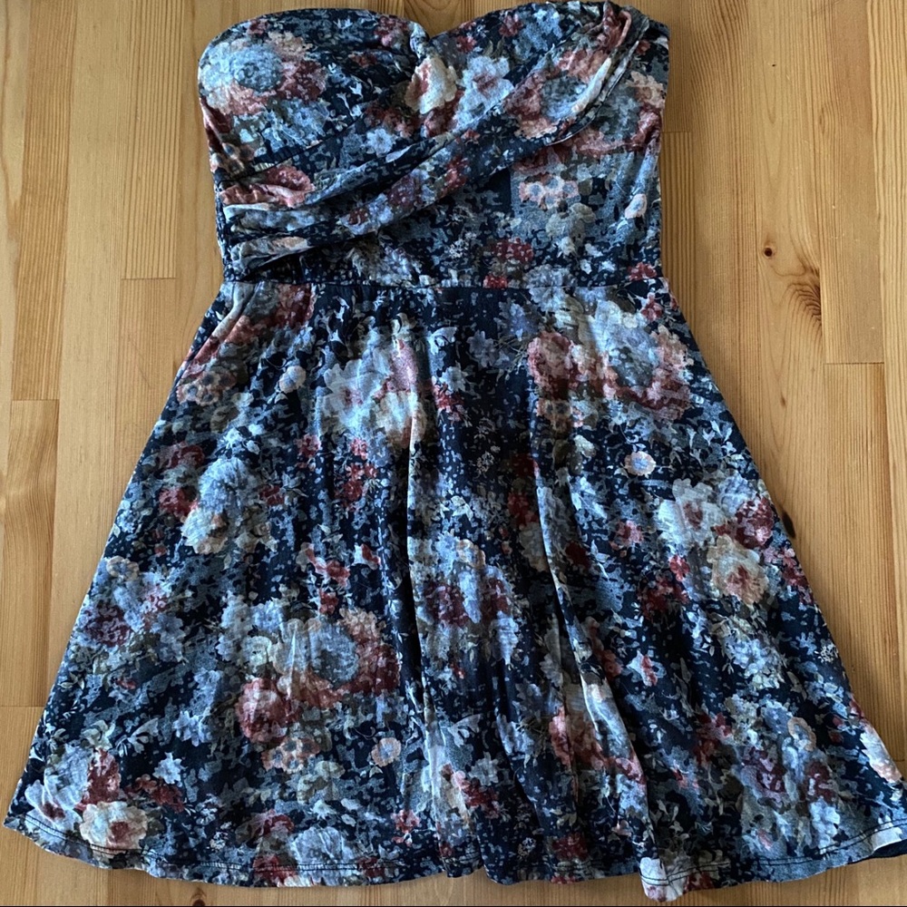 NWOT American Rag Floral Strapless Dress